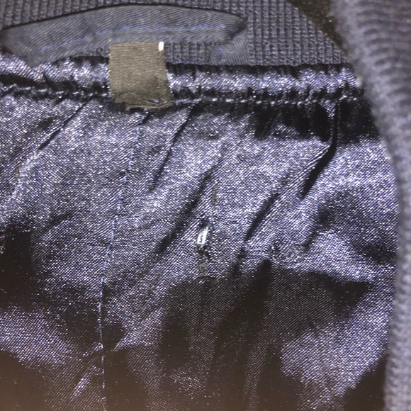 Dark Navy Blue Bomber Jacket - Picture 5 of 5